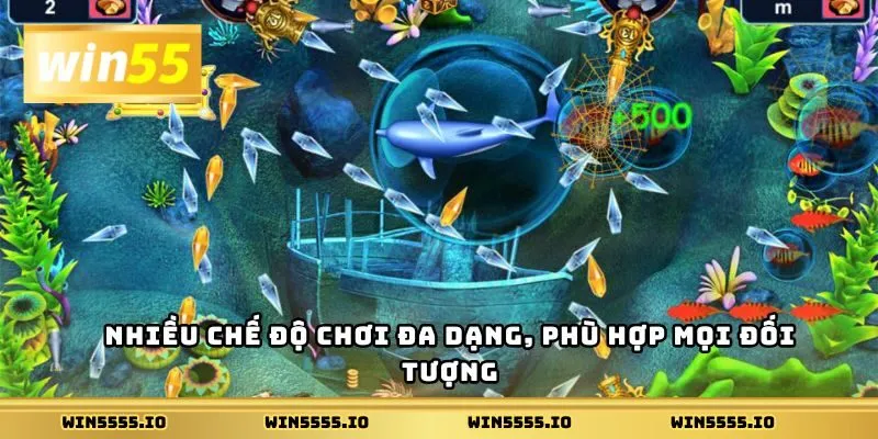 Nhiều chế độ chơi đa dạng, phù hợp mọi đối tượng